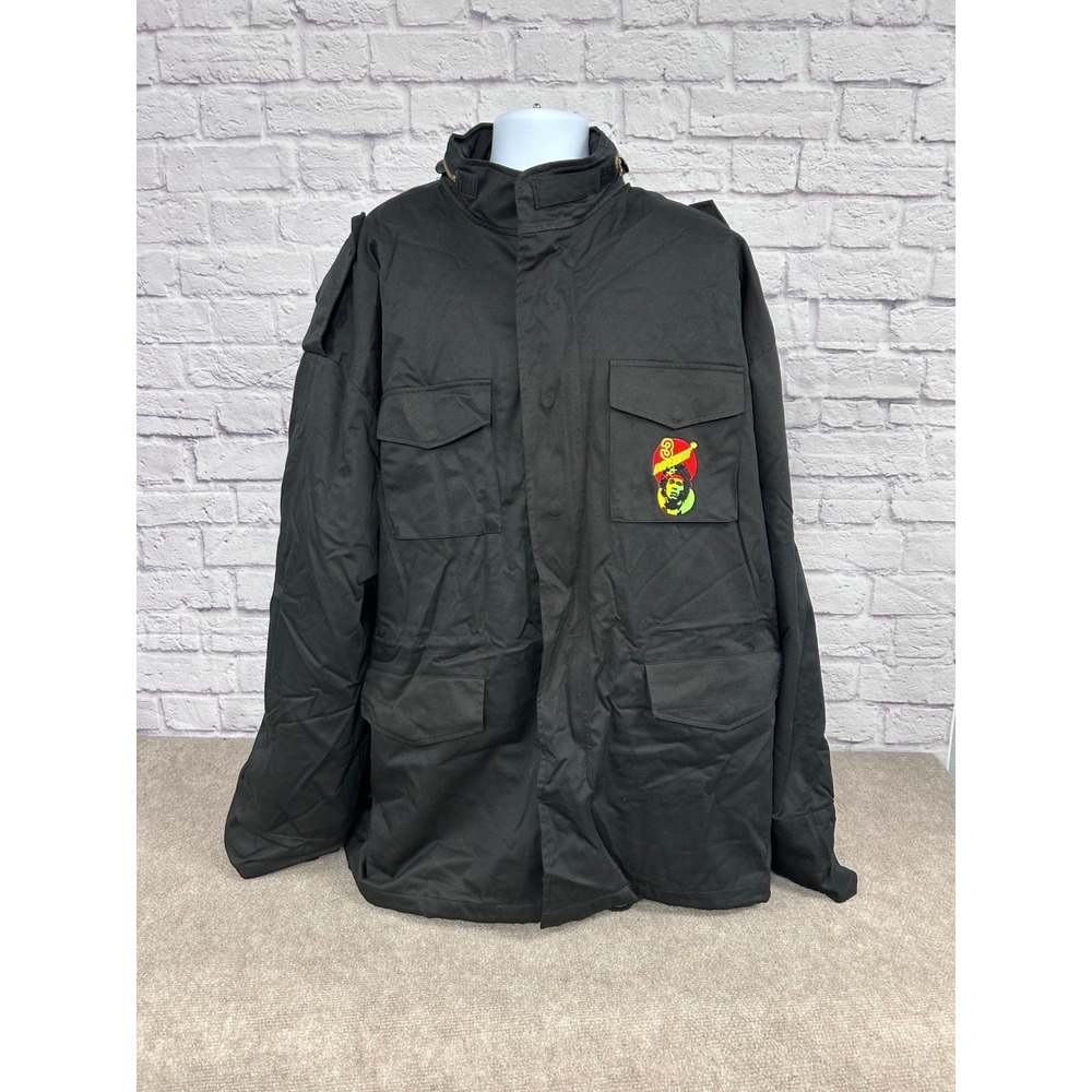 VTG RARE Rothco 6XL Black‎ Field Jacket "Dopeville" Graphic Full Zip NEW - Picture 2 of 10